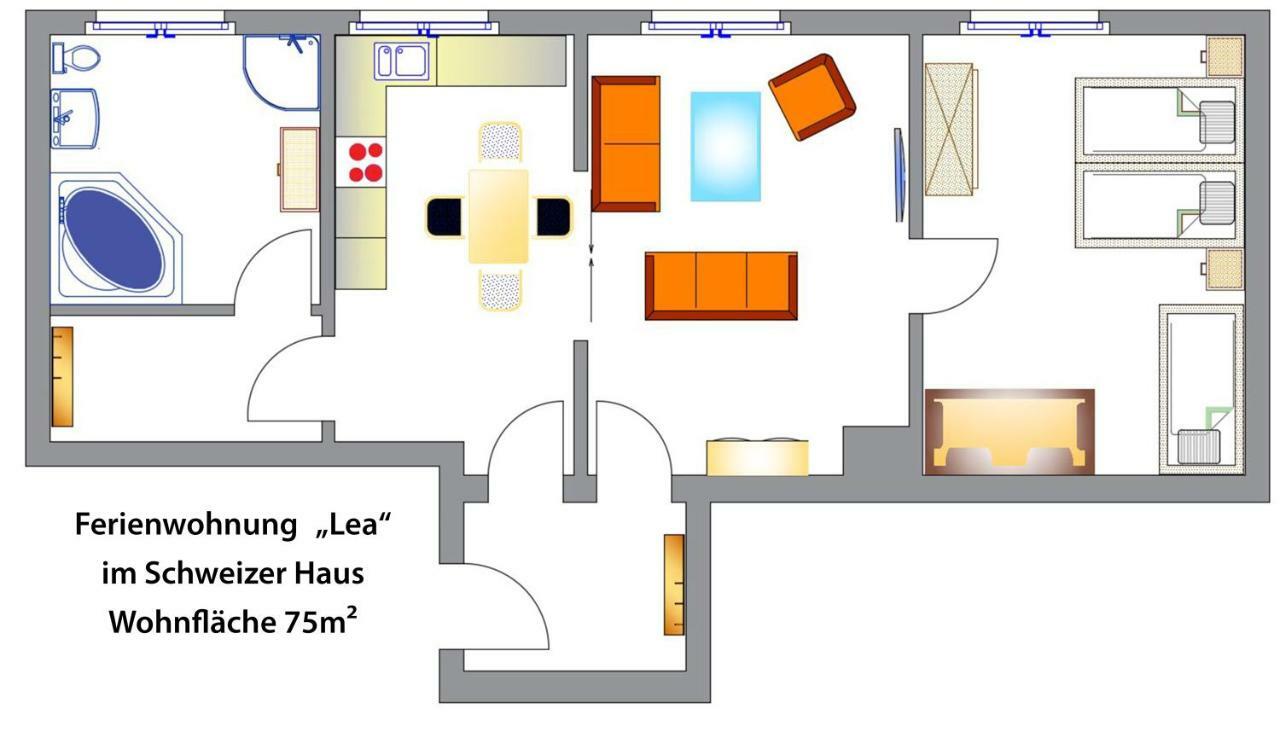 Schweizer Haus Wippra Apartment Exterior foto